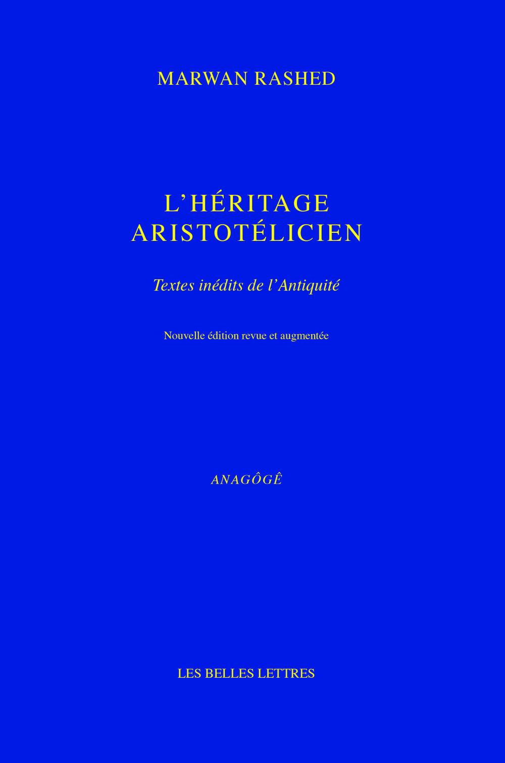 L'Héritage aristotélicien, Textes inédits de l'Antiquité (9782251421193-front-cover)