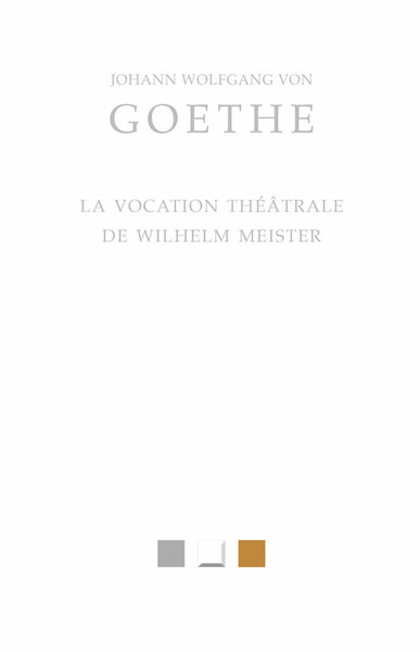 La Vocation théâtrale de Wilhelm Meister (9782251448817-front-cover)