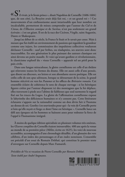 Œuvres complètes (9782251457598-back-cover)