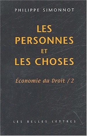 Les Personnes et les choses, Économie du Droit / 2 (9782251442730-front-cover)