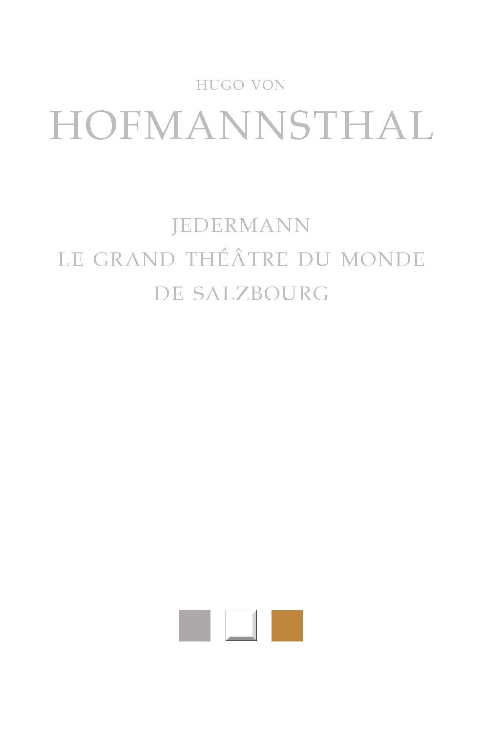 Jedermann. Le Grand Théâtre du monde de Salzbourg (9782251455839-front-cover)