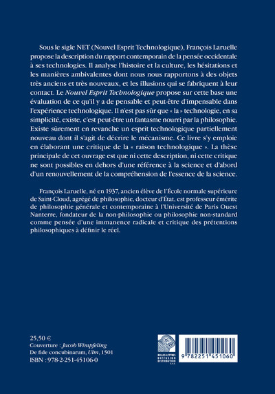 Le Nouvel Esprit technologique (9782251451060-back-cover)