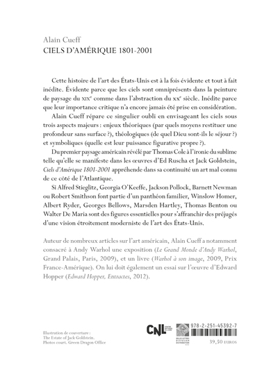 Ciels d'Amérique, 1801-2001 (9782251453927-back-cover)