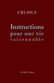 Instructions pour une vie raisonnable (9782251443270-front-cover)