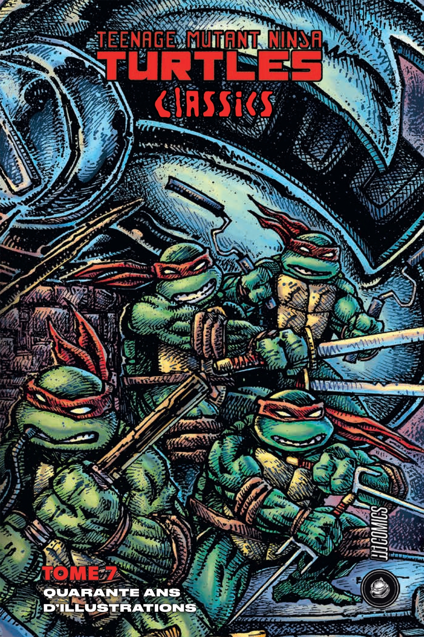 Les Tortues Ninja - TMNT Classics, T7 : Quarante ans d'illustrations (9782378874117-front-cover)