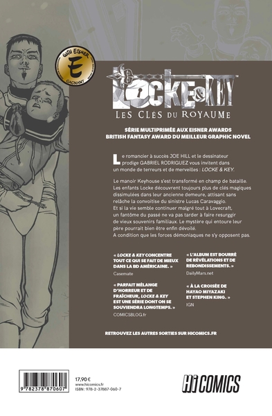 Locke & Key, T4 : Les Clés du royaume (9782378870607-back-cover)