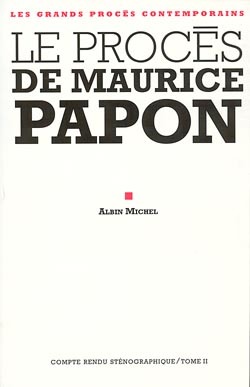 Le Procès de Maurice Papon - tome 2, 9 janvier - 2 avril 1998 (9782226105288-front-cover)