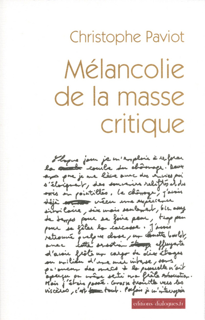 Mélancolie de la masse critique (9782918135098-front-cover)