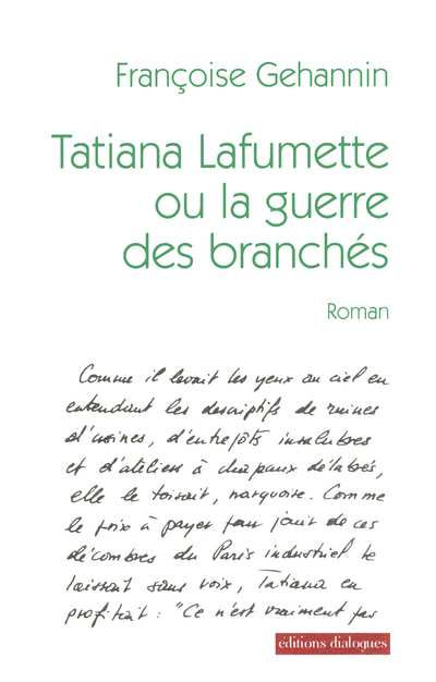 Tatiana Lafumette ou la guerre des branchés (9782918135395-front-cover)