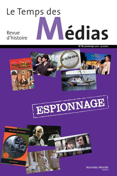 Le Temps des médias n° 16, Espionnage (9782847366051-front-cover)