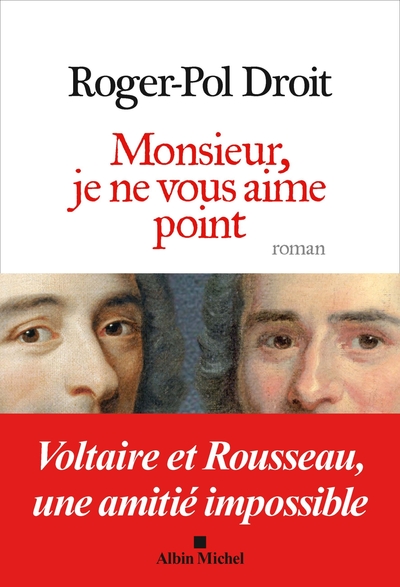 Monsieur, je ne vous aime point, Voltaire et Rousseau, une amitié impossible (9782226398956-front-cover)