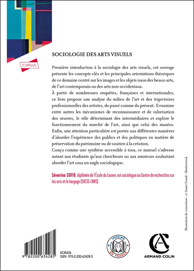 Sociologie des arts visuels (9782200634285-back-cover)