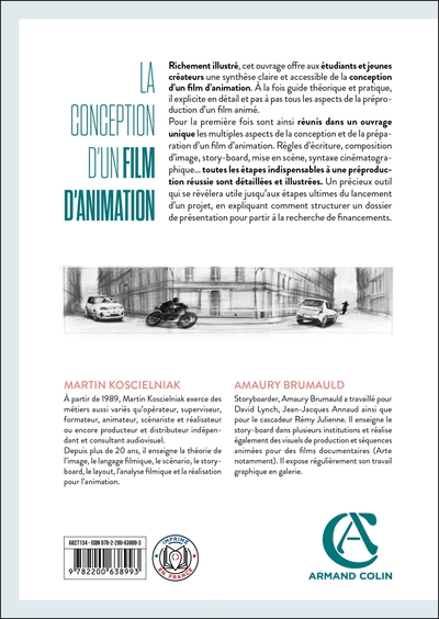 La conception d'un film d'animation, Tout ce qu'il faut savoir sur la préproduction d'un film d'animation (9782200638993-back-cover)