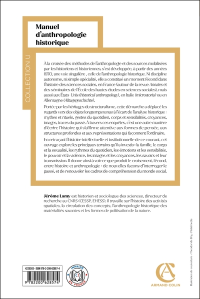 Manuel d'anthropologie historique (9782200628574-back-cover)