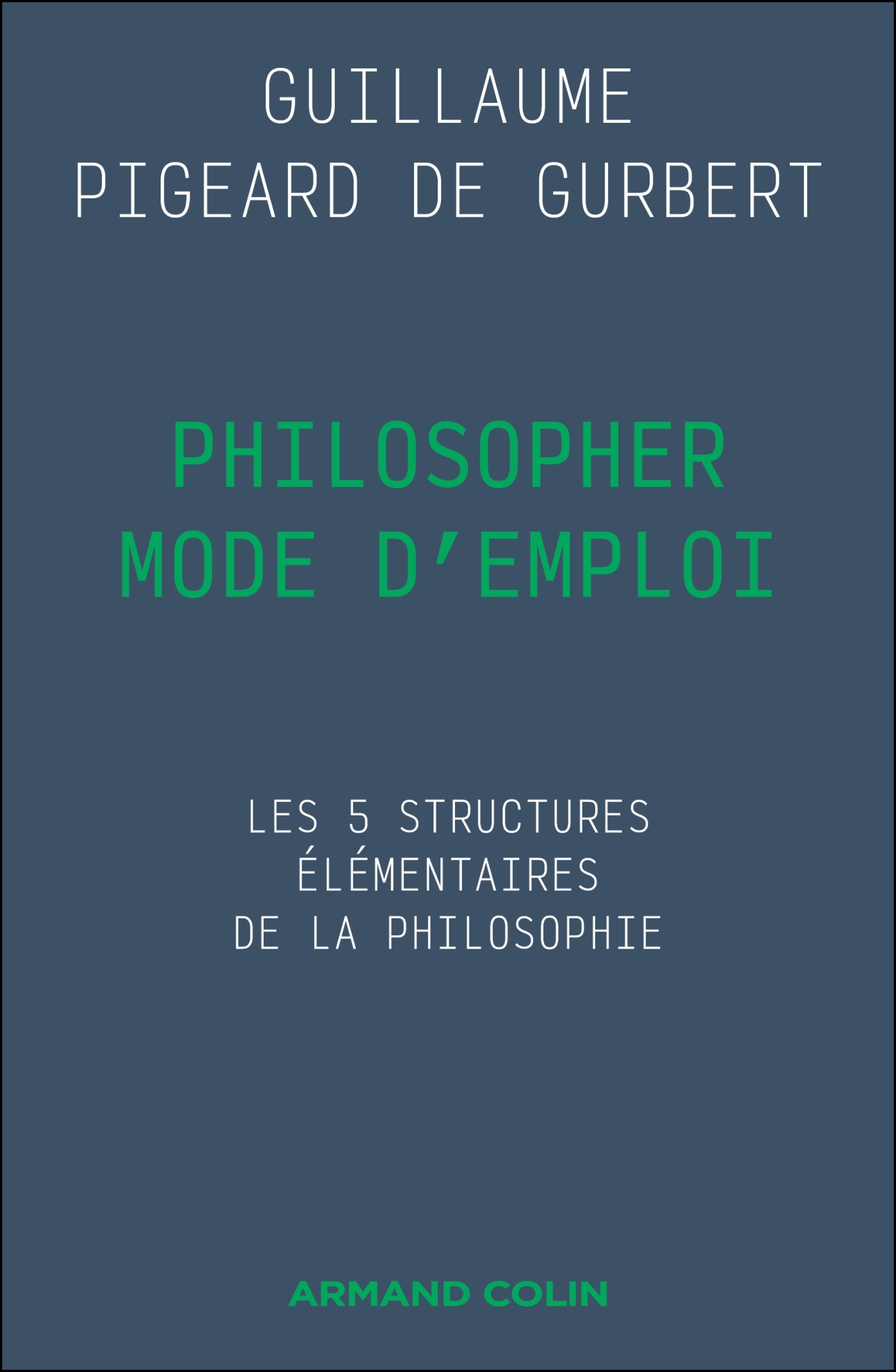 Philosopher mode d'emploi, Les 5 structures élémentaires de la philosophie (9782200638191-front-cover)
