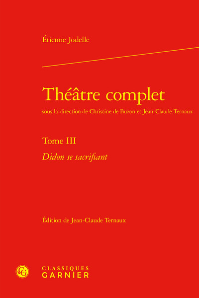 Théâtre complet, Didon se sacrifiant (9782812453618-front-cover)