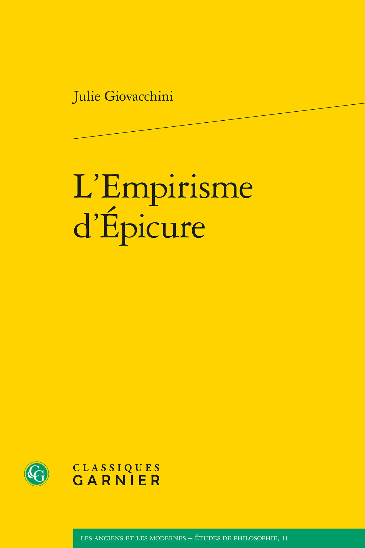 L'Empirisme d'Épicure (9782812405044-front-cover)