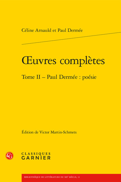 oeuvres complètes, Paul Dermée : poésie (9782812431791-front-cover)