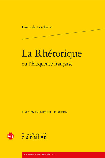 La Rhétorique ou l'Éloquence française (9782812406324-front-cover)