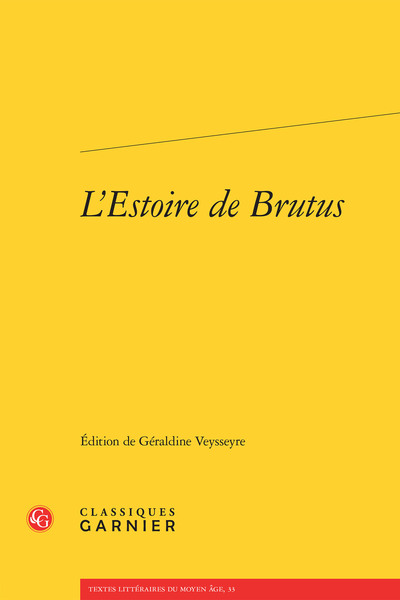 L'Estoire de Brutus (9782812432453-front-cover)