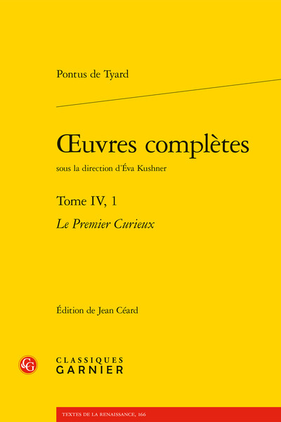 oeuvres complètes, Le Premier Curieux (9782812401664-front-cover)