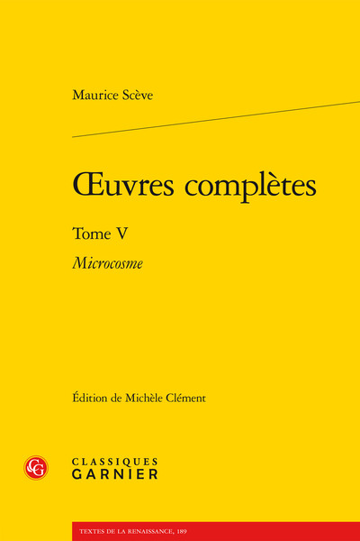 oeuvres complètes, Microcosme (9782812412516-front-cover)