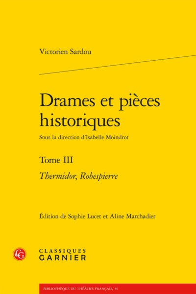 Drames et pièces historiques, Thermidor, Robespierre (9782812445613-front-cover)