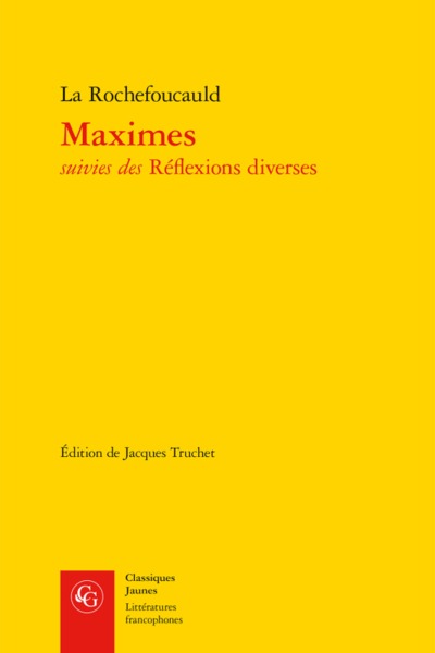 Maximes (9782812415104-front-cover)