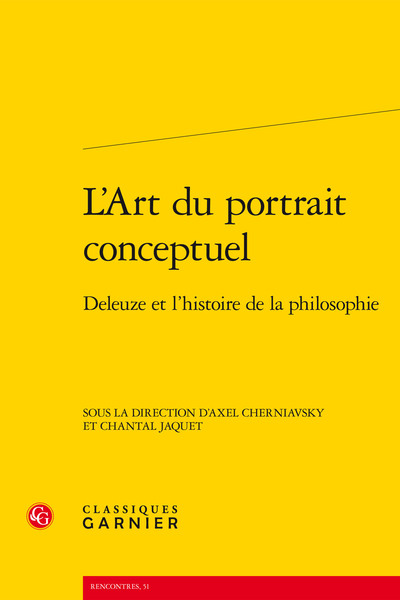 L'Art du portrait conceptuel, Deleuze et l'histoire de la philosophie (9782812410550-front-cover)