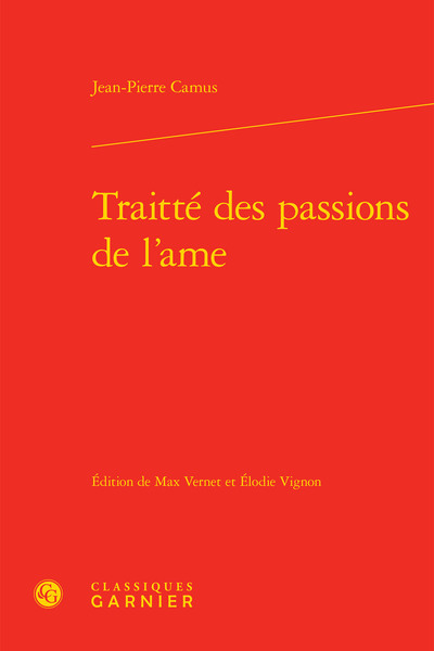Traitté des passions de l'ame (9782812429910-front-cover)