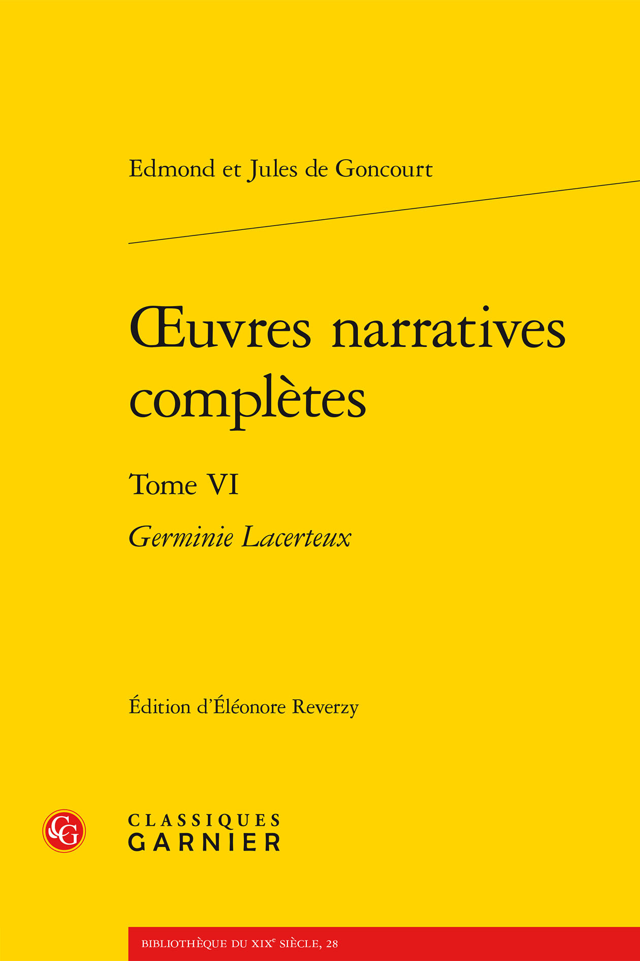 oeuvres narratives complètes, Germinie Lacerteux (9782812420726-front-cover)