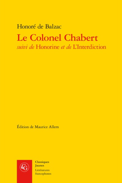 Le Colonel Chabert (9782812423079-front-cover)