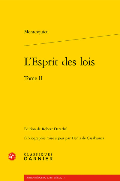 L'Esprit des lois (9782812402449-front-cover)