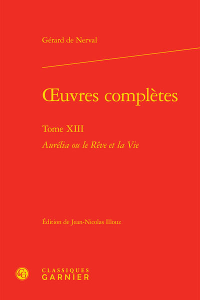 oeuvres complètes, Aurélia ou le Rêve et la Vie (9782812420160-front-cover)