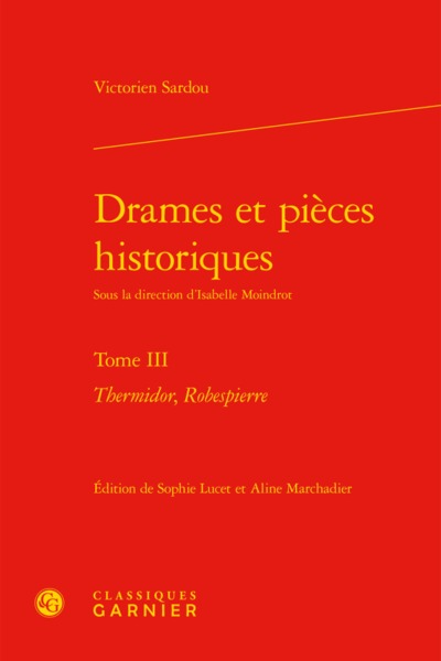 Drames et pièces historiques, Thermidor, Robespierre (9782812445620-front-cover)