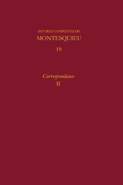 oeuvres complètes, Correspondance, II (9782812417191-front-cover)