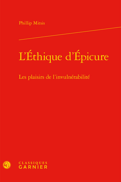 L'Éthique d'Épicure, Les plaisirs de l'invulnérabilité (9782812434242-front-cover)
