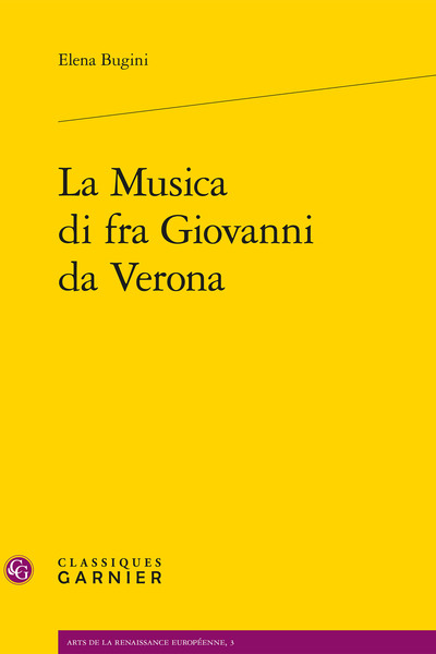 La Musica di fra Giovanni da Verona (9782812428470-front-cover)