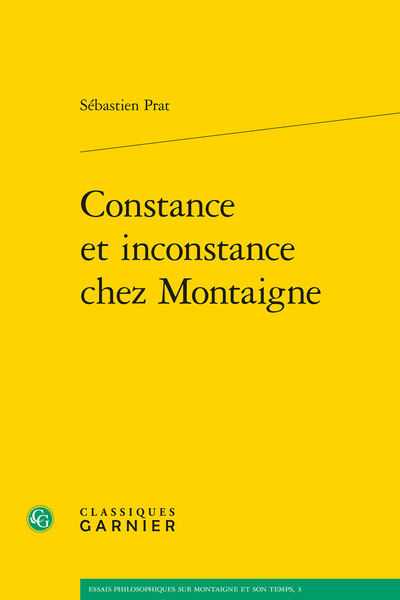 Constance et inconstance chez Montaigne (9782812403620-front-cover)