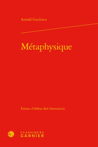 Métaphysique (9782812450044-front-cover)