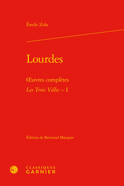 Lourdes, oeuvres complètes - Les Trois Villes, I (9782812449406-front-cover)