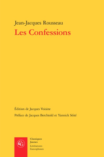 Les Confessions (9782812403156-front-cover)