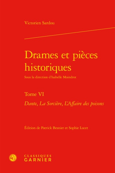 Drames et pièces historiques, Dante, La Sorcière, L'Affaire des poisons (9782812450518-front-cover)