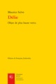 Délie, Objet de plus haute vertu (9782812408533-front-cover)