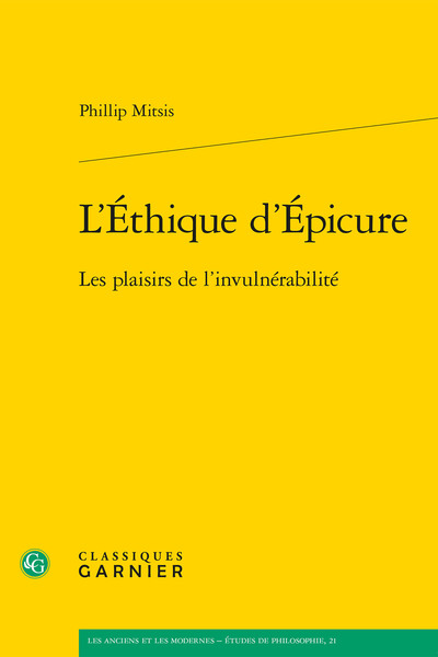 L'Éthique d'Épicure, Les plaisirs de l'invulnérabilité (9782812434235-front-cover)