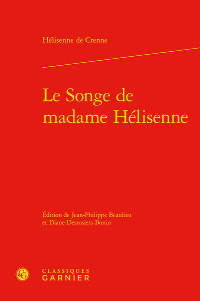 Le Songe de madame Hélisenne (9782812455162-front-cover)
