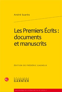 Les Premiers Écrits : documents et manuscrits (9782812401510-front-cover)