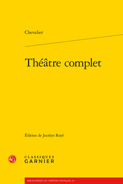 Théâtre complet (9782812460883-front-cover)