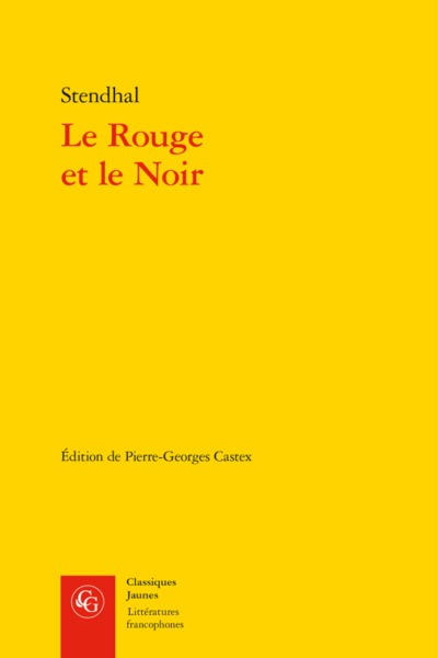 Le Rouge et le Noir, Chronique du XIXe siècle (9782812408861-front-cover)