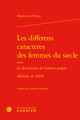 Les differens caracteres des femmes du siecle, (Édition de 1694) (9782812458606-front-cover)